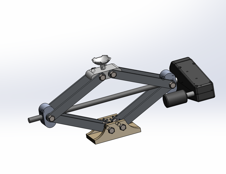 电动式螺旋千斤顶的设计（电动剪式千斤顶）（含三维图SW及CAD图纸）